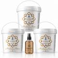 Arabian Notes Amber body care set with body scrub, mask, cream and spa fragrance