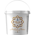 White container with gold text and design, featuring 'Borage Musk Mask Arabian Notes' on a white background.