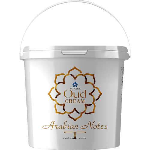 White container of Oud Cream with 'Borage' branding on a white background
