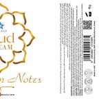Arabian Notes Oud Body Cream ingredient and product label