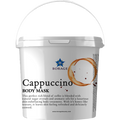 Cappuccino body mask container with Borage logo on a white background