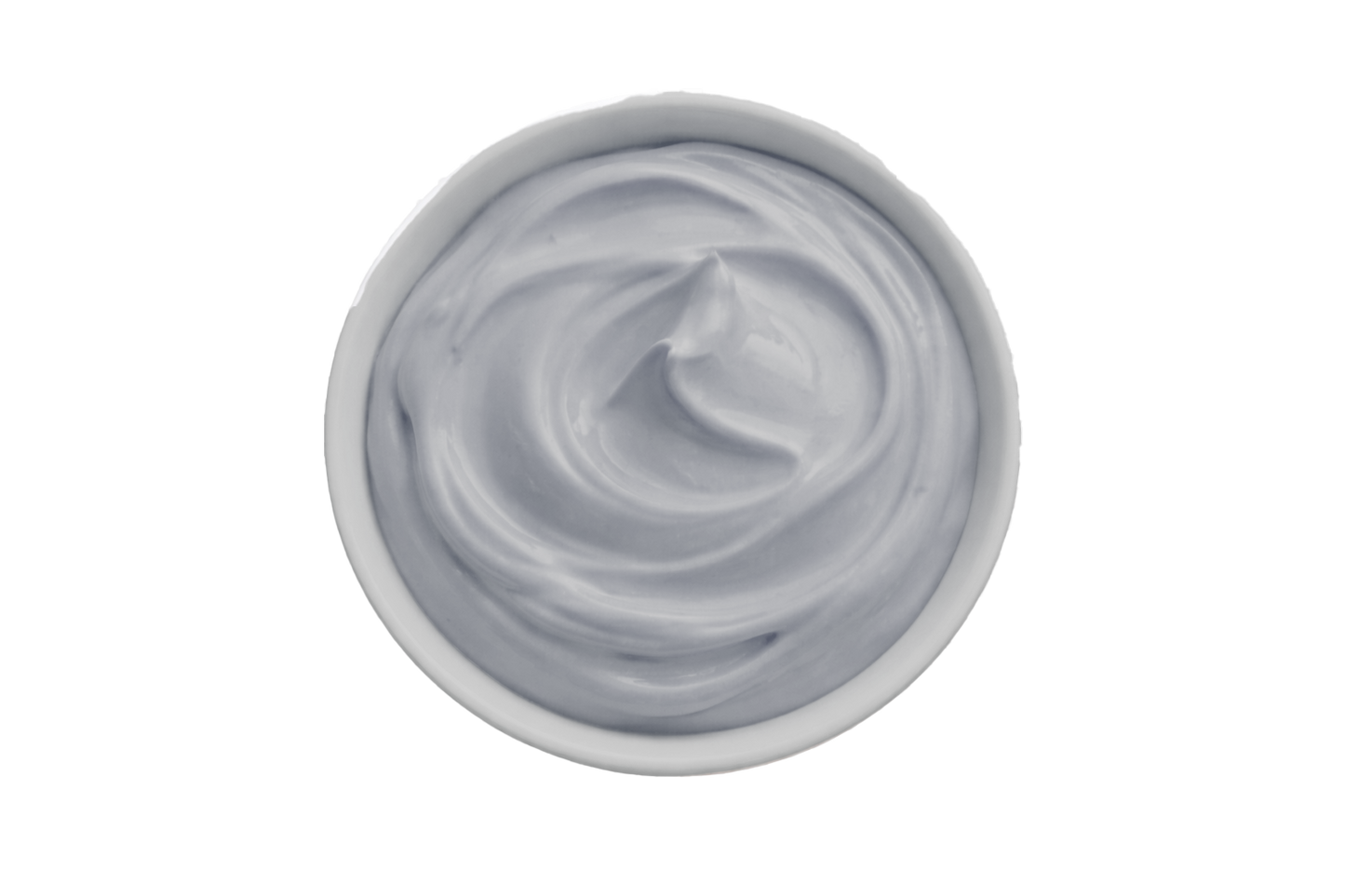 Gray Mask in a container on a white background