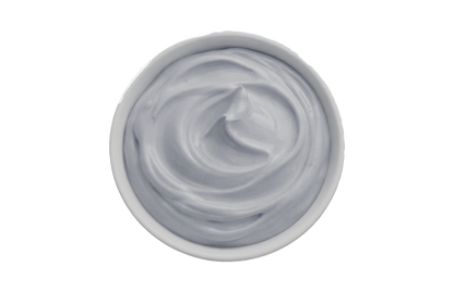 Gray Mask in a container on a white background
