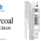 Charcoal Body Cream ingredient and product label