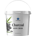 Bottle of Borage Charcoal Body Cream on a white background
