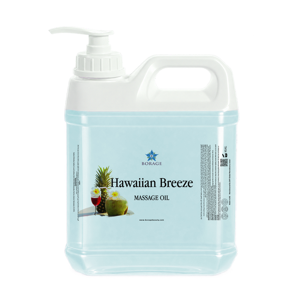 BORAGE Hawaiian Breeze Massage Oil 5L bottle on a white background