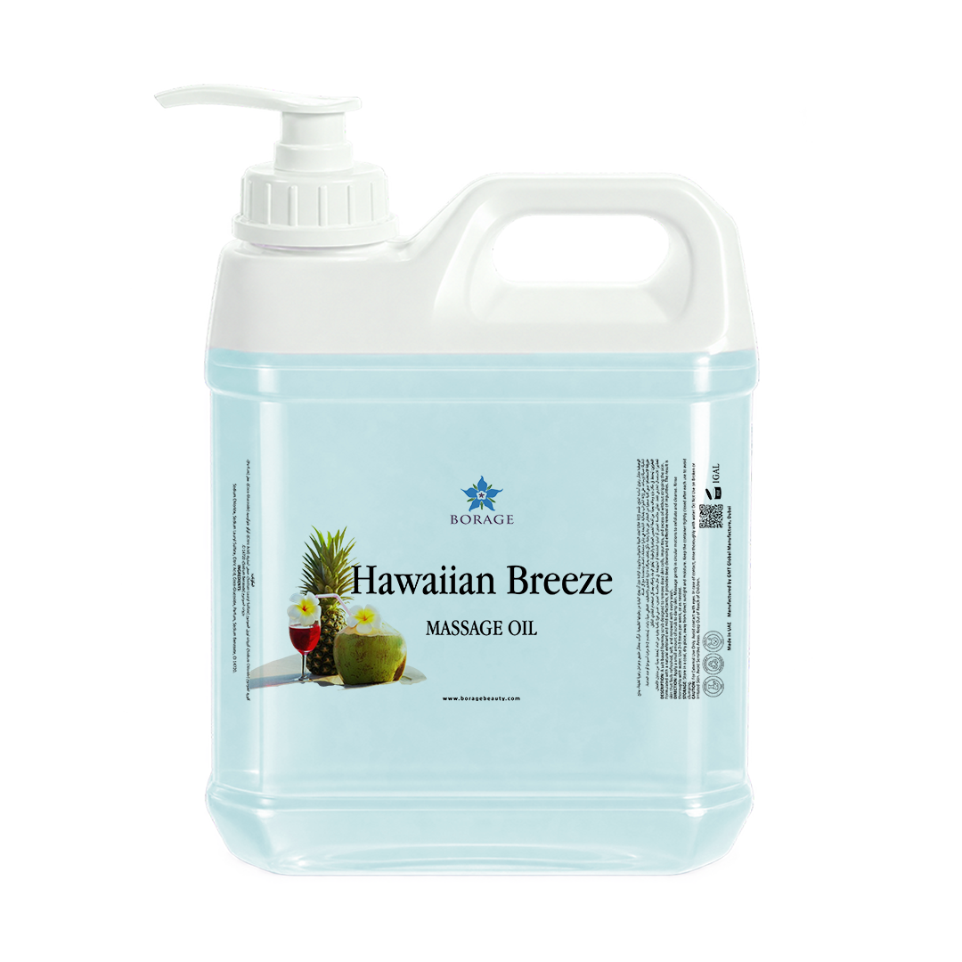 BORAGE Hawaiian Breeze Massage Oil 5L bottle on a white background