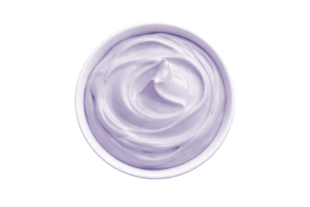 Lavender Body Mask texture in a bowl