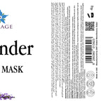 Lavender Body Mask ingredient and product label