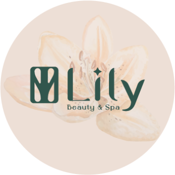 Round soap with 'Lily Beauty & Spa' logo on a white background