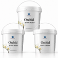 Orchid body care set with body scrub, mask and cream