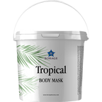 Tropical body mask container with Borage logo and branding on a white background