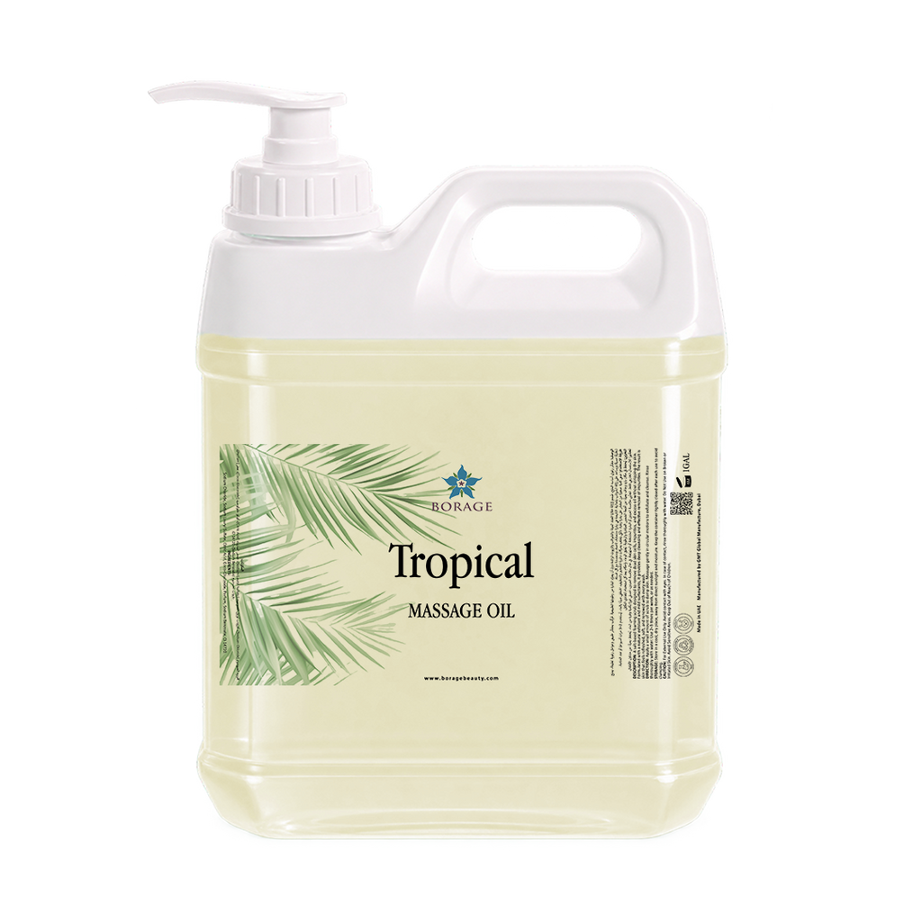 BORAGE Tropical Massage Oil 5L bottle on a white background