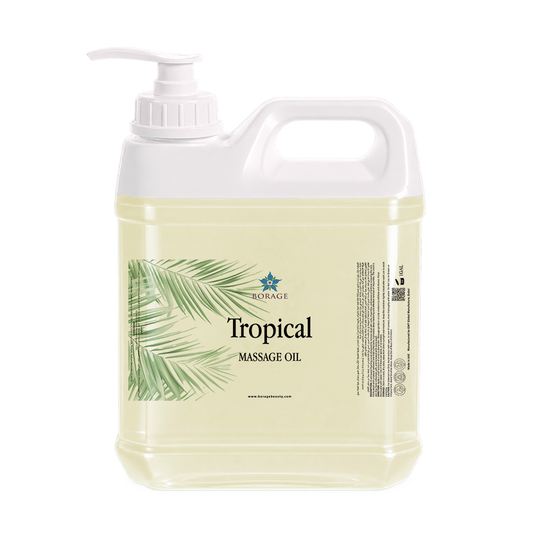 BORAGE Tropical Massage Oil 5L bottle on a white background