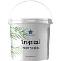 Tropical body scrub container with Borage logo on a white background